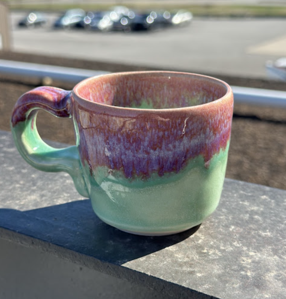 607 Seaspray and 630 Red Shimmer